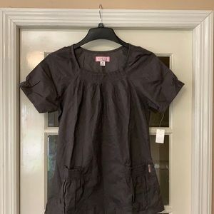 Lily Steel Women Uniform Top.55 percent cotton